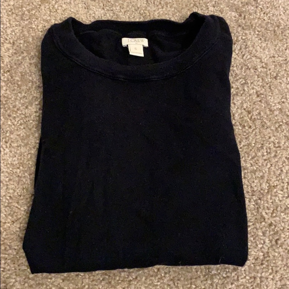 Lightly worn, J.Crew cotton sweater, black, Sz S